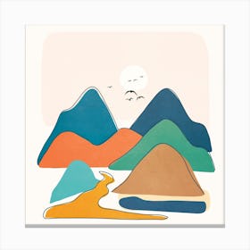 Minimalistic Landscape I Canvas Print