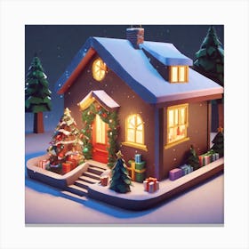 Christmas House 106 Canvas Print