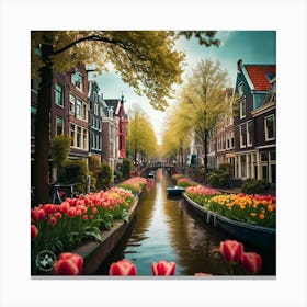 Amsterdam Canal 1 Canvas Print