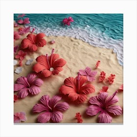 Hibiscus Flowers 1 Canvas Print