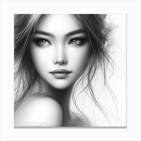 Asian Girl 5 Canvas Print