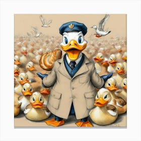 Donald Duck 19 Canvas Print