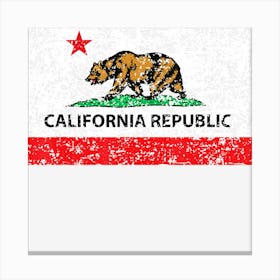 California Republic Cali Flag Socal Norcal Cencal T Canvas Print