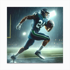 The Power of the Run: A Tribute to the Strength and Agility of Football's Running Backs Canvas Print