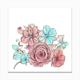 Floral Bouquet Canvas Print