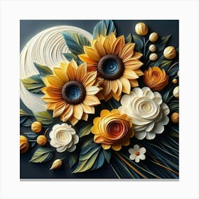 Quilling Art 1 Canvas Print