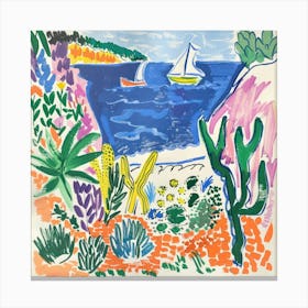 Coastal Vista Matisse Style 3 Canvas Print