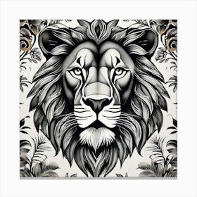 Lion Head 18 Canvas Print