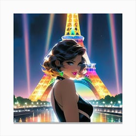 Paris Eiffel Tower cvh Canvas Print