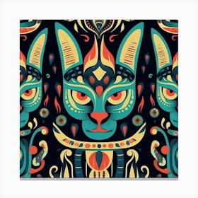 Egyptian Cats Canvas Print