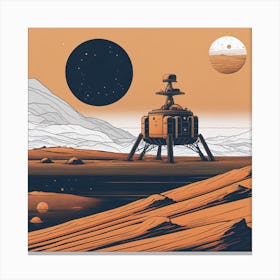 Martian Landscape Canvas Print