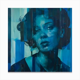 'Blue' 32 Canvas Print