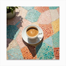 Mosaic Coffee Table 3 Canvas Print