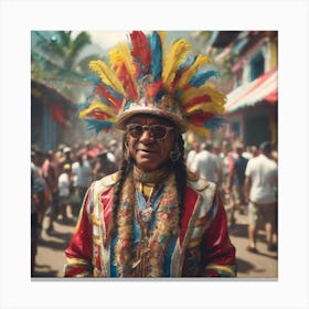 Afro-Caribbean Man Canvas Print