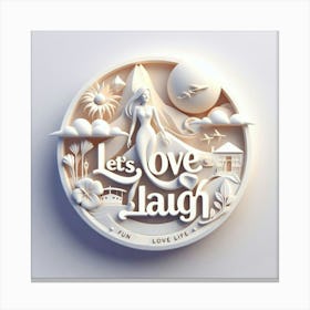 Love Laugh 2 Canvas Print