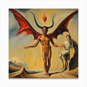 Devil And Demon 1 Canvas Print