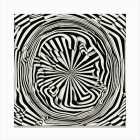 Abstract Zebra Pattern Canvas Print