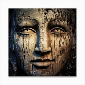 Firefly Weathered Face With Bold Textured Details 88691 Canvas Print