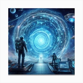 Spaceship 3 Canvas Print