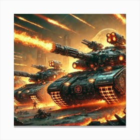 Inferno Tanks Converted Canvas Print