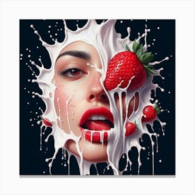 Milk Splash Canvas Print