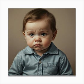 Portrait Of A Baby 2 Canvas Print