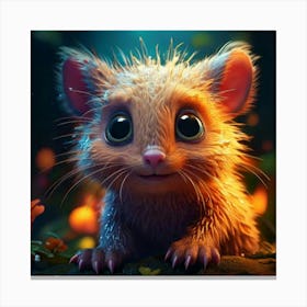 Firefly Whimsical Photorealistic Creature Full Of Playful Charm 60104 (3) Canvas Print