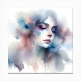 Abstract Watercolor Painting 1 Canvas Print