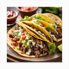 Mexican Tacos Canvas Print