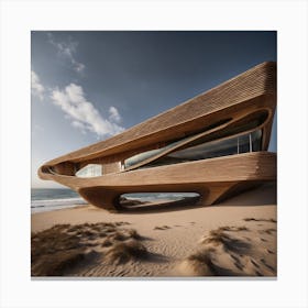 House At The Beach Canvas Print