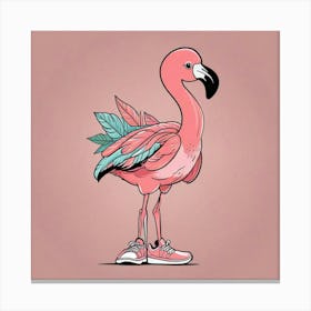 Pink Flamingo Canvas Print