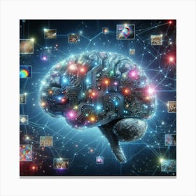 Brain - Brain Stock Videos & Royalty-Free Footage Canvas Print