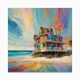 House On The Beach 1 Canvas Print
