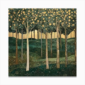 Klimt'S Forest Canvas Print