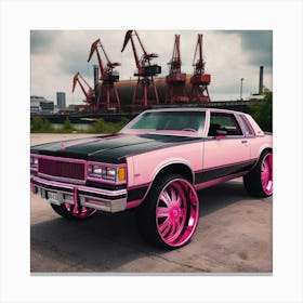 Pink Cadillac Canvas Print