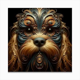 Fractal Dog 1 Canvas Print