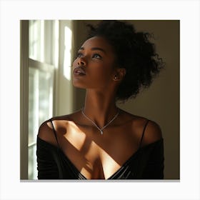 Afro-American Woman Canvas Print