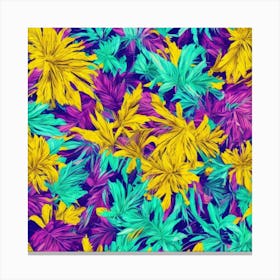 colourful flowers Canvas Print