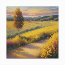 lone tree way Canvas Print