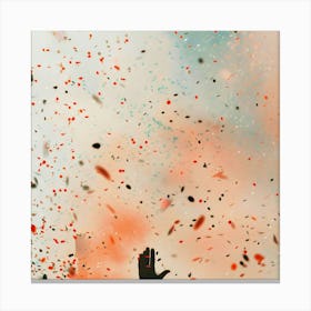 Confetti Victory Canvas Print