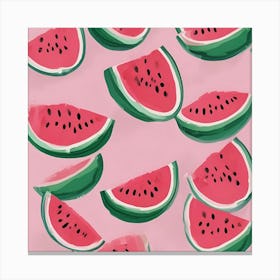 Watermelon Wallpaper Canvas Print