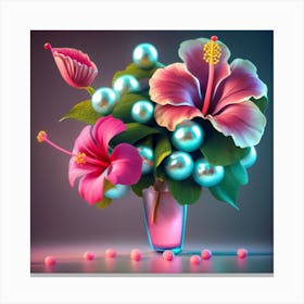 Hibiscus Bouquet Canvas Print