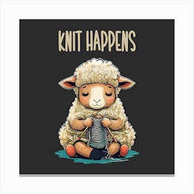 Knit Happens Funny Knitting Sheep Toile