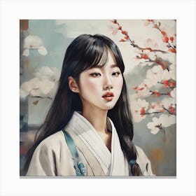 Korean Girl Canvas Print