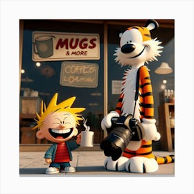 Calvin & Hobbes Canvas Print