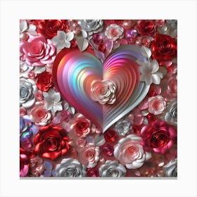 Valentine'S Day Roses 2 Canvas Print