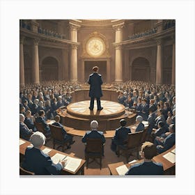 The Assembly Canvas Print