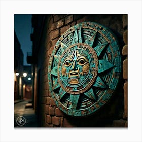 Aztec Sun Canvas Print