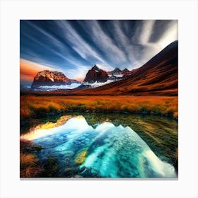 Reflection In A Lake 1 Canvas Print