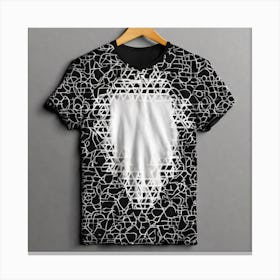 Geometric Pattern T-Shirt Canvas Print